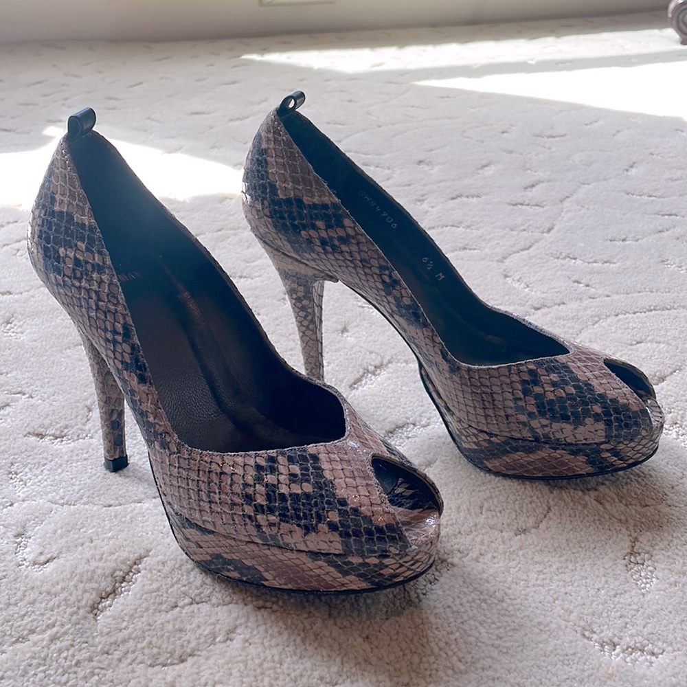 Python Stuart Weitzman Platform Pumps - image 1